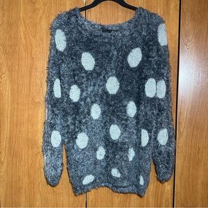 BOGO BUNDLE DEAL Joseph A Fuzzy Polka Dot Cozy Pullover Sweater Large
